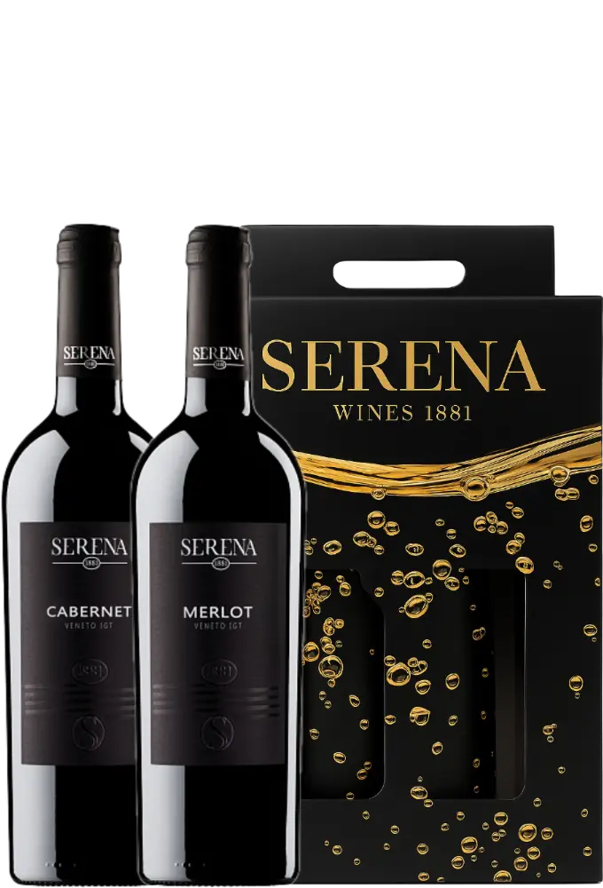 Serena Wines 1881 Set Serena Cabernet Sauvignon a Merlot + Dárkové balení