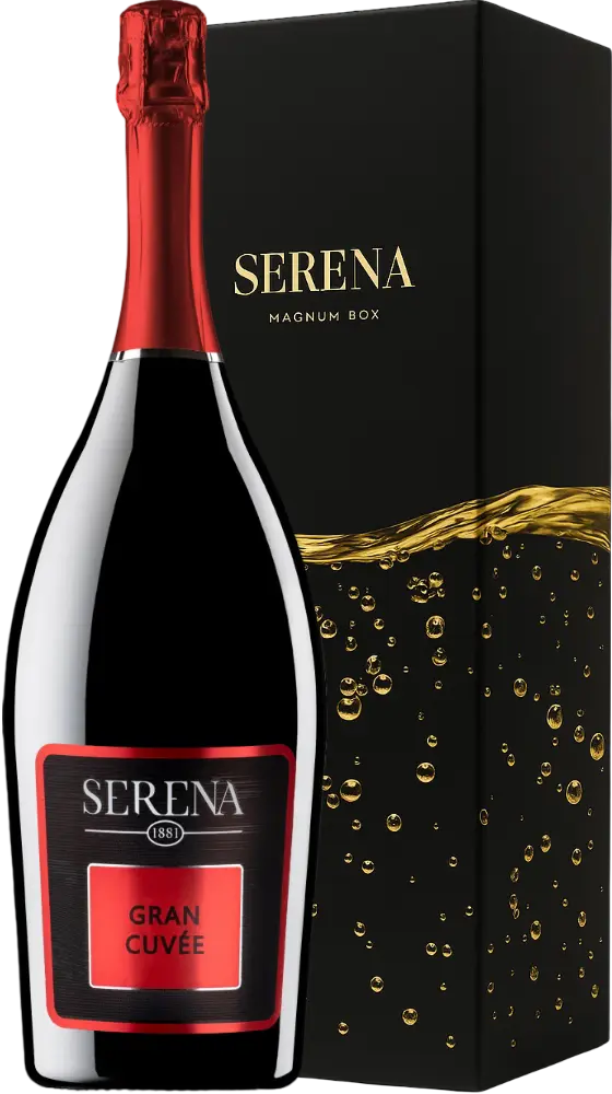Serena Wines 1881 Set Serena Spumante Grand Cuvée Extra Dry Magnum 1,5l + Dárkové balení