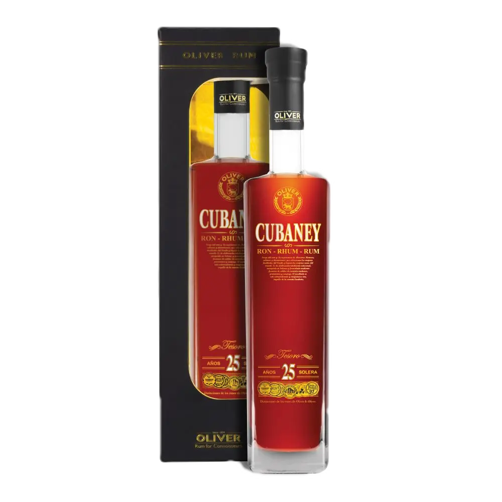 Oliver & Oliver Rum Cubaney Tesoro 25 Sistema Solera 0,7l 38% + Dárkové balení