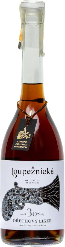 Loupežnická Ořechový likér Loupežnická 30% 0,5l