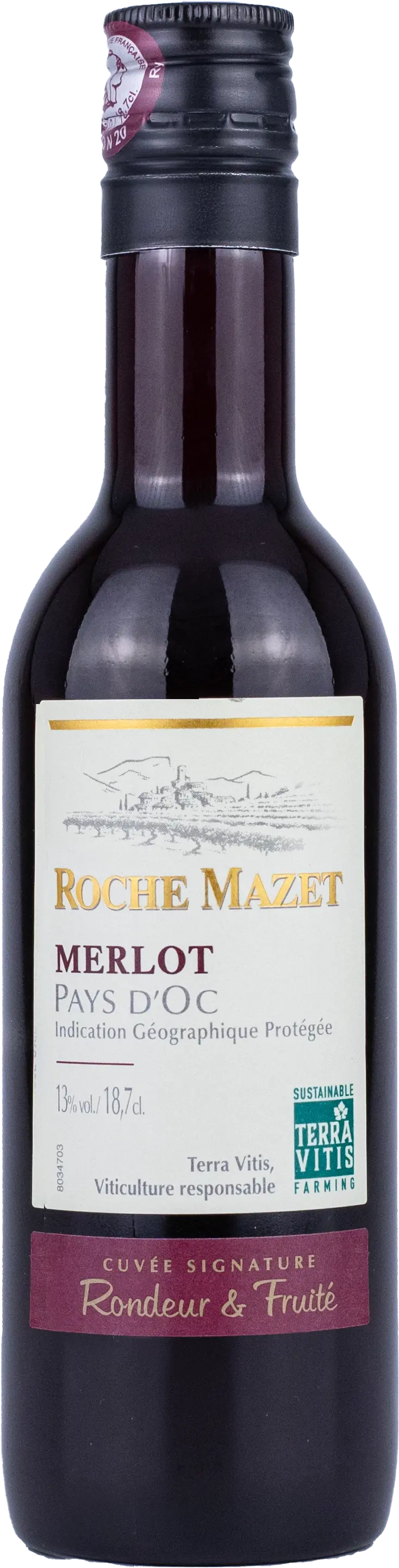 Castel Freres Castel Freres Roche Mazet - Merlot Rouge Pays d'Oc IGP Terra Vitis 0,187l Pet 2022