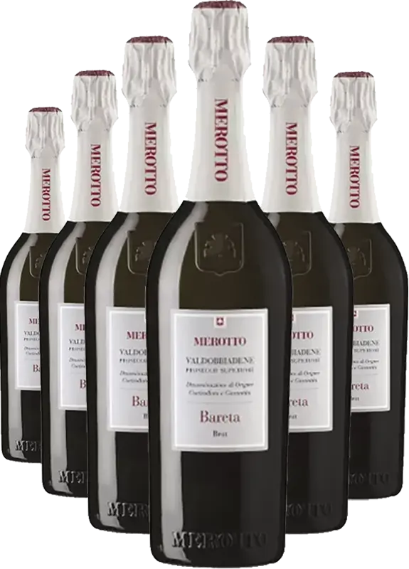 Merotto Set Merotto Prosecco Valdobbiadene Bareta Superiore Brut DOCG