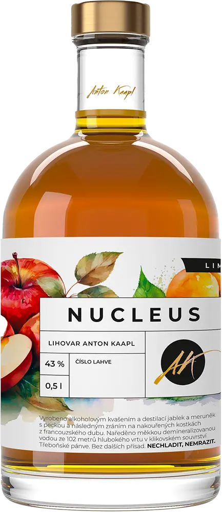 Anton Kaapl Destilát Nucleus Anton Kaapl 0,5l 43% - limitovaná sběratelská edice 500 kusů
