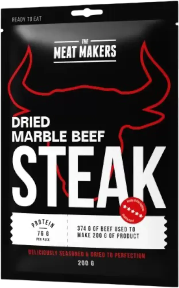 Meat Makers Jerky Meat Makers Beef Marble Steak 200g
