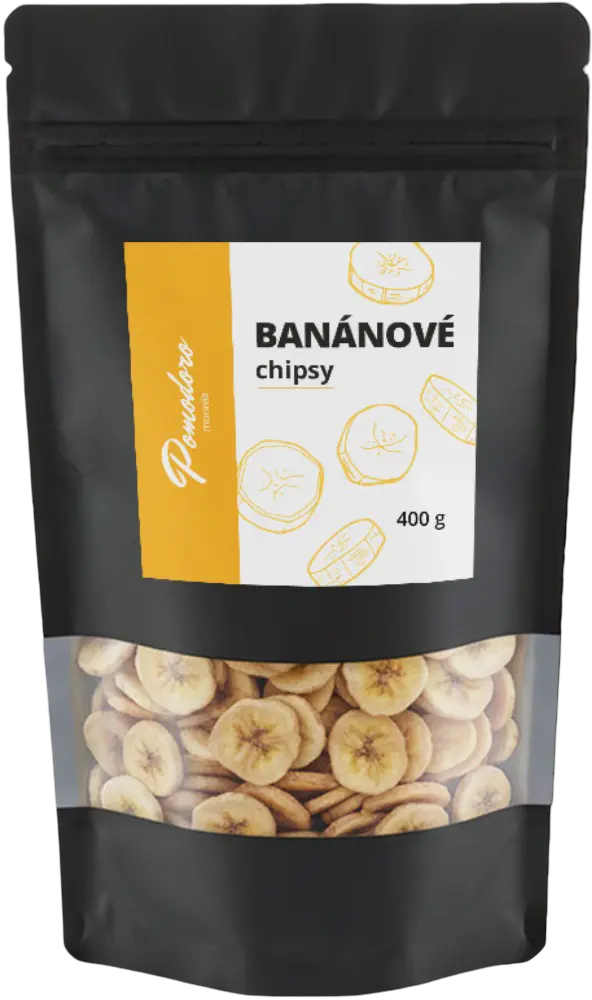 Pomodoro moravia Banánové chipsy Pomodoro moravia 400g
