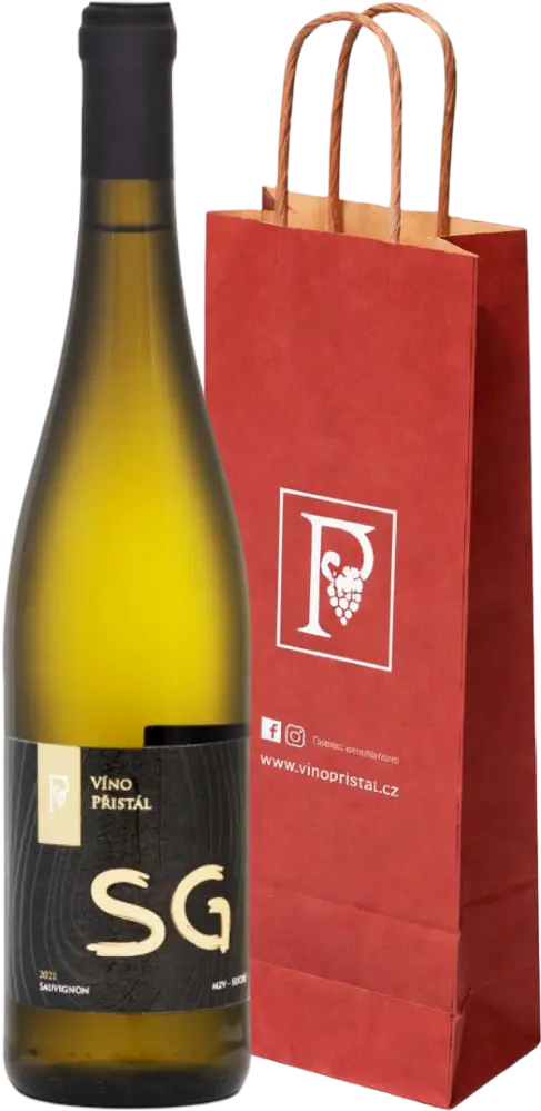 Víno Přistál Set Přistál Sauvignon Blanc AKÁT 2021 + Dárkové Balení