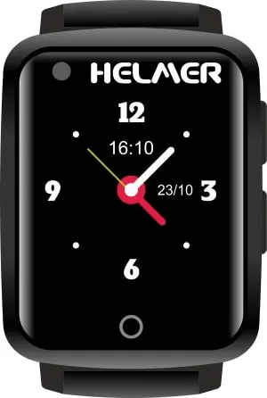 Helmer Chytré dotykové hodinky s GPS lokátorem a fotoaparátem - LK 716 černé