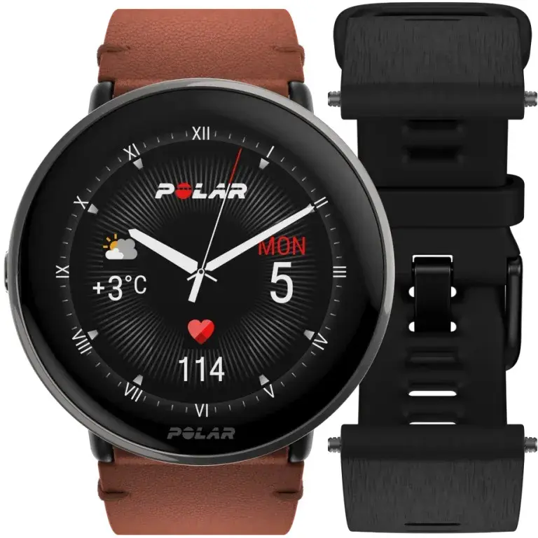 Polar Dárkový set POLAR IGNITE 3 Titanium Brown M/L + řemínek
