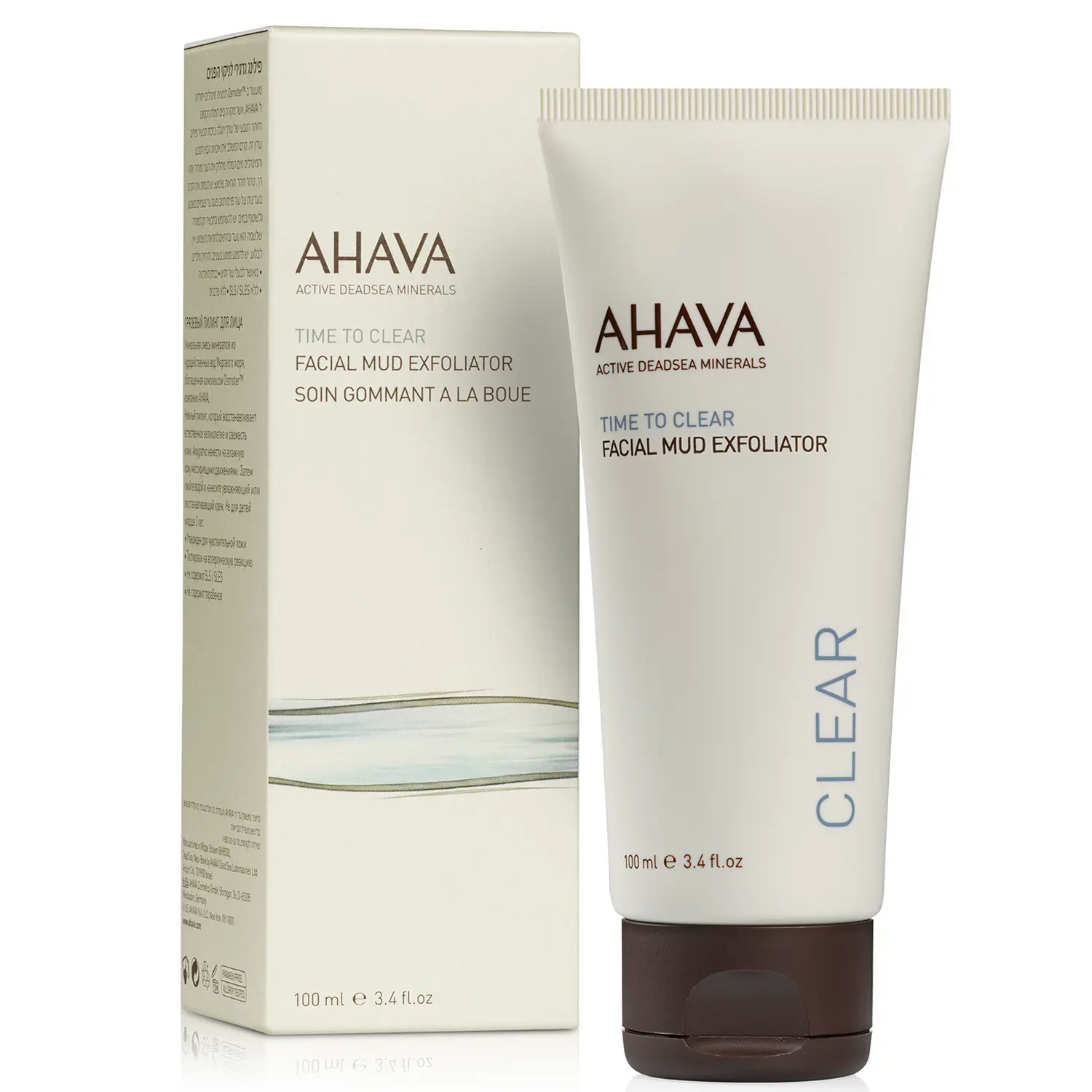 AHAVA Bahenní pleťový peeling Time To Clear (Facial Mud Exfoliator) 100 ml