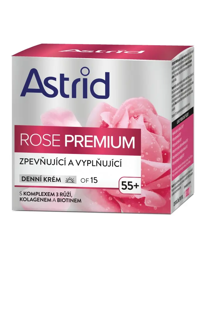 Astrid Rose Premium 55+ zpevňující a vyplňující denní krém OF15, 50 ml