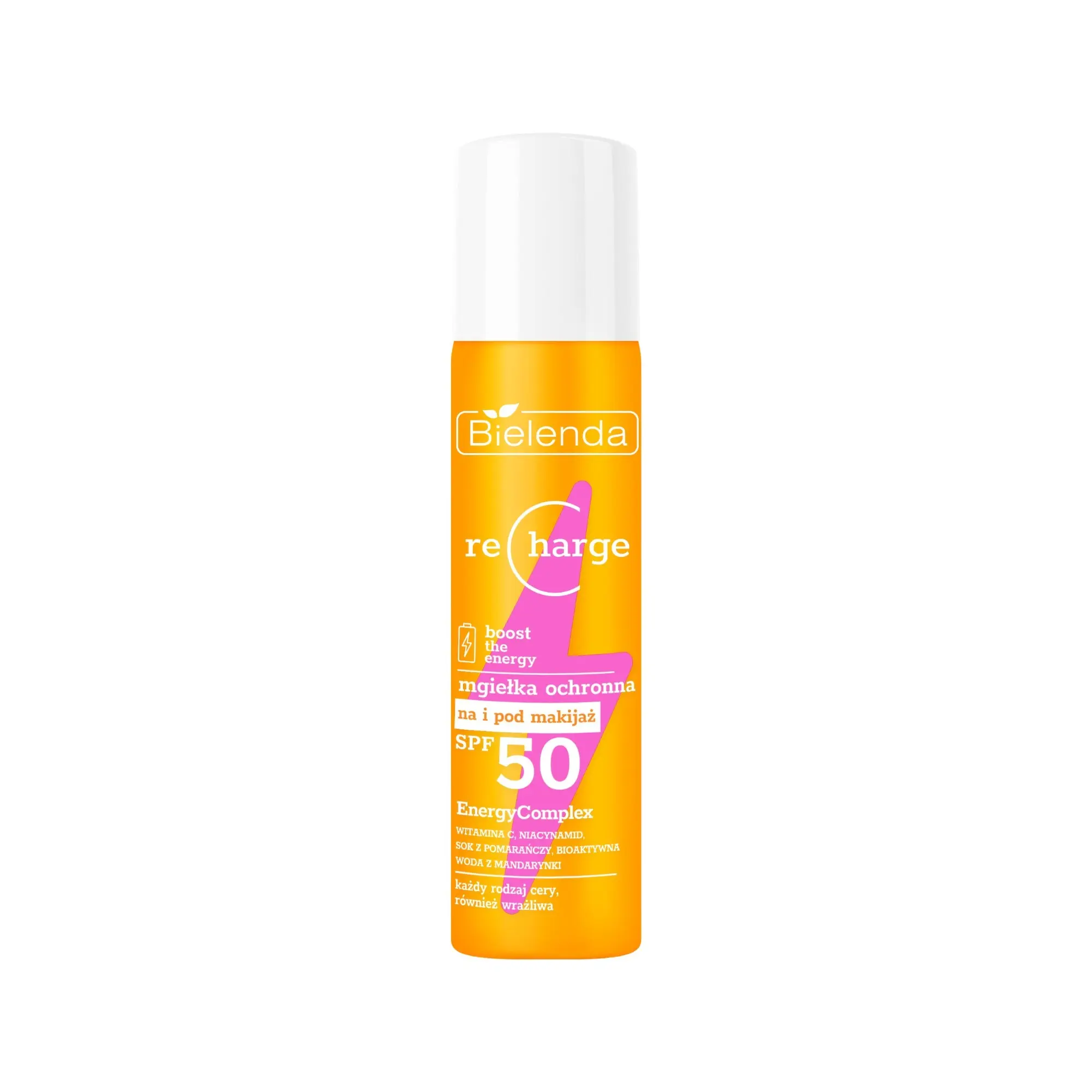 BIELENDA RECHARGE Ochranný mist s SPF 50, 75 ml