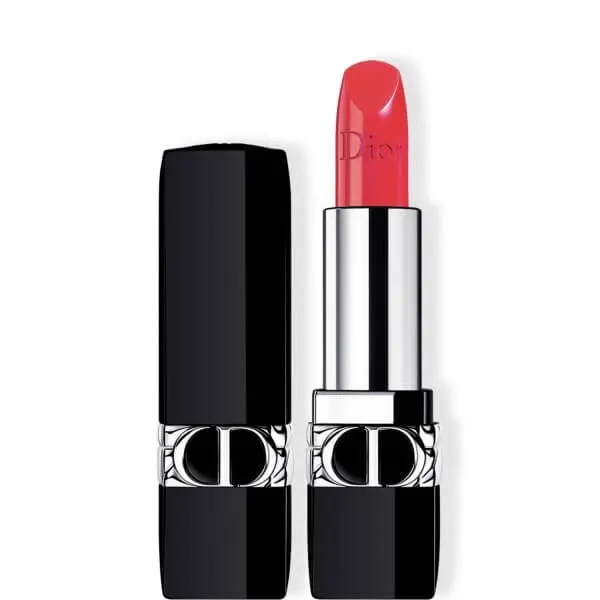 Dior Rouge Dior Satin dlouhotrvající rtěnka - hydratační květinová péče o rty - 080 Red Smile 3,5 g