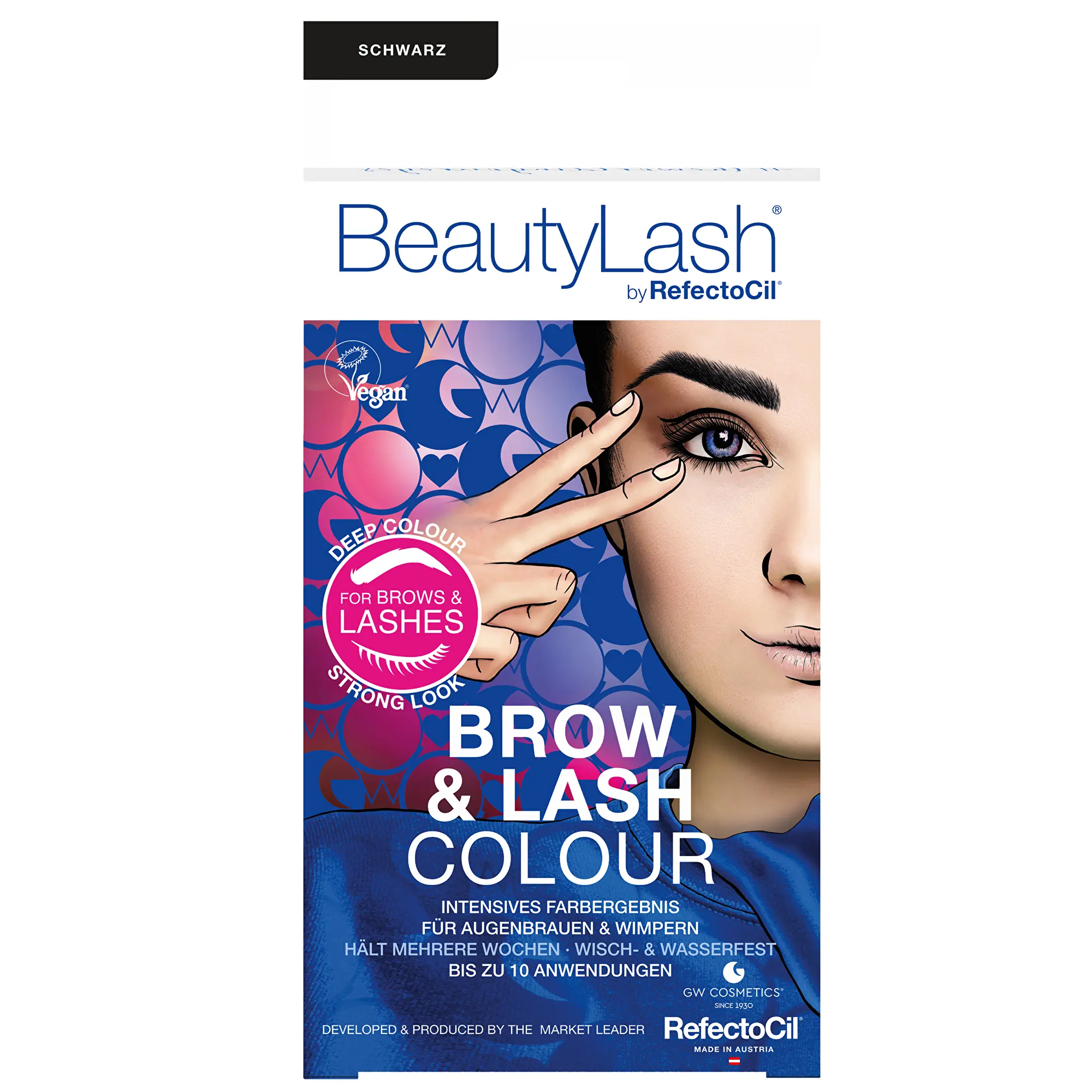 Refectocil Sada pro barvení řas a obočí Brow & Lash Colour 7 ml Black