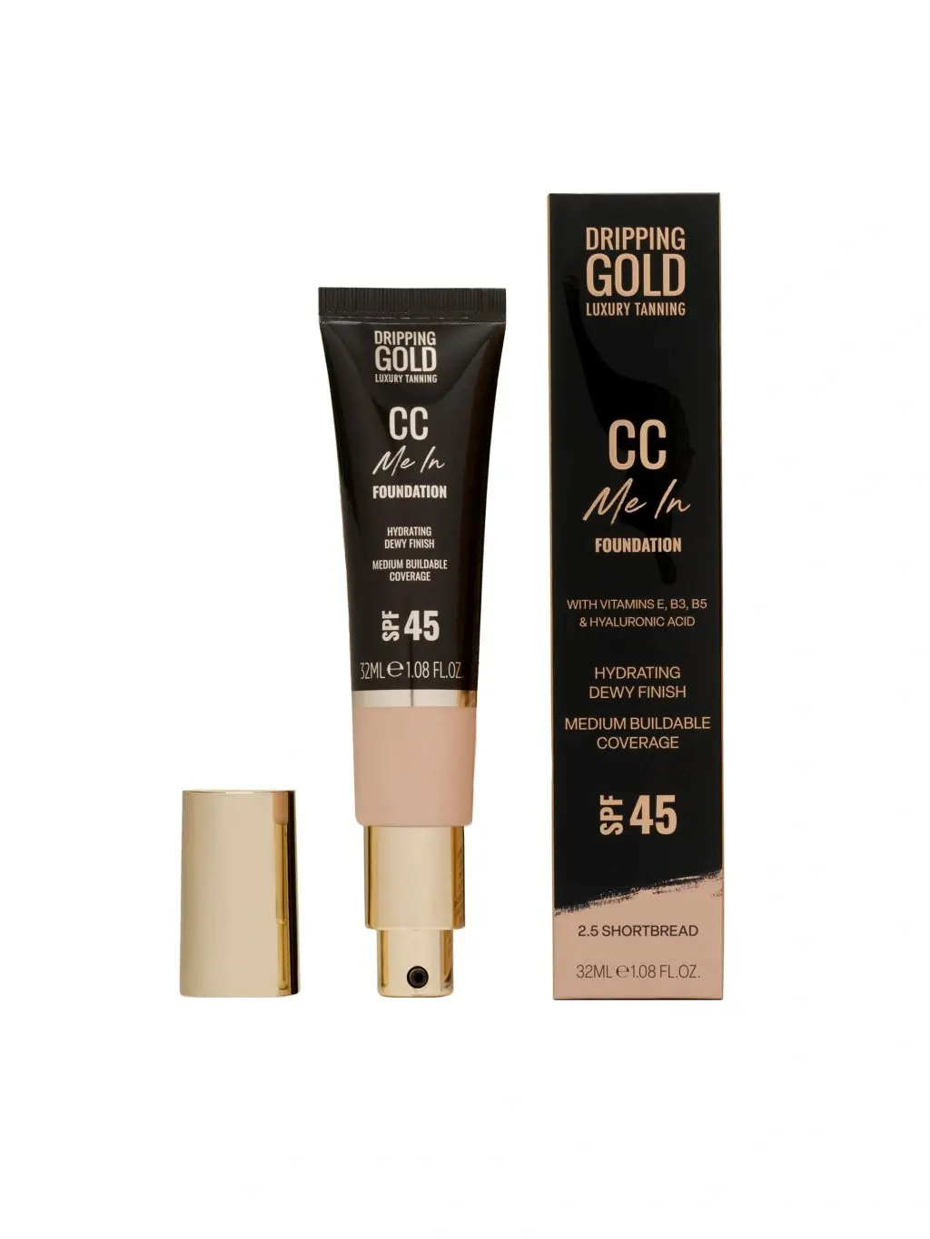 Dripping Gold Lehký hydratační make-up a CC krém SPF 45 Me In (CC Foundation) 32 ml
