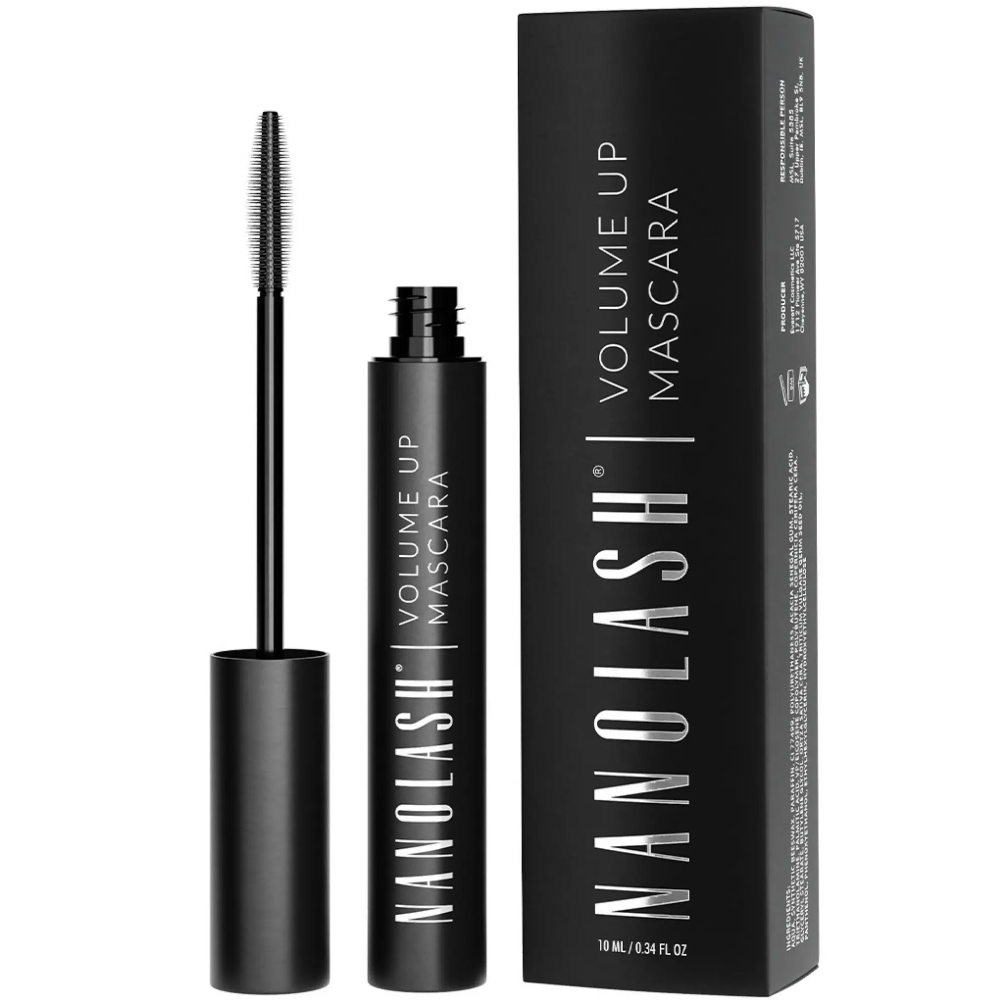 Nanolash Řasenka pro objem řas Volume Up Mascara 10 ml Black