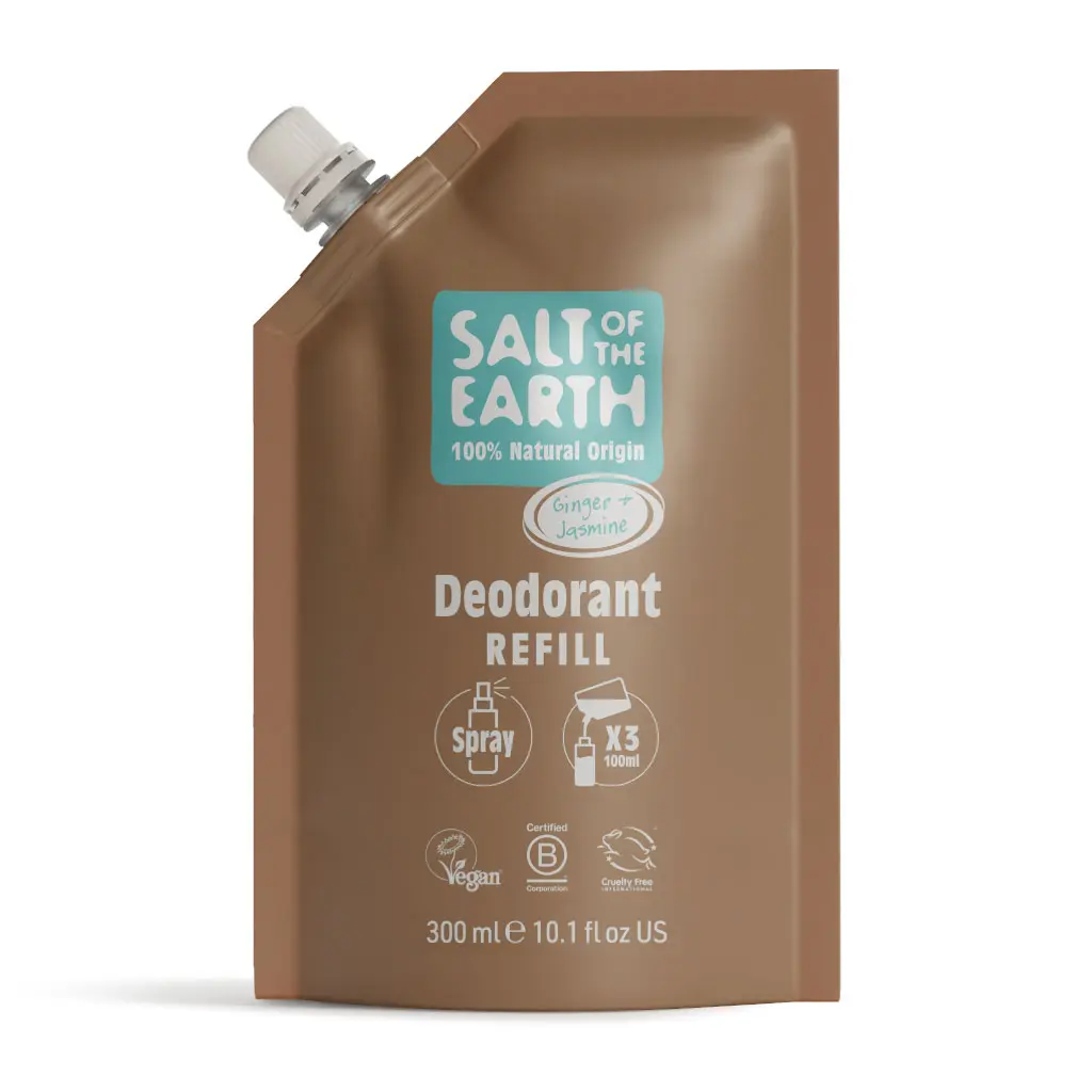 Náhradní náplň do spreje Ginger a Jasmin 300 ml Salt of the Earth