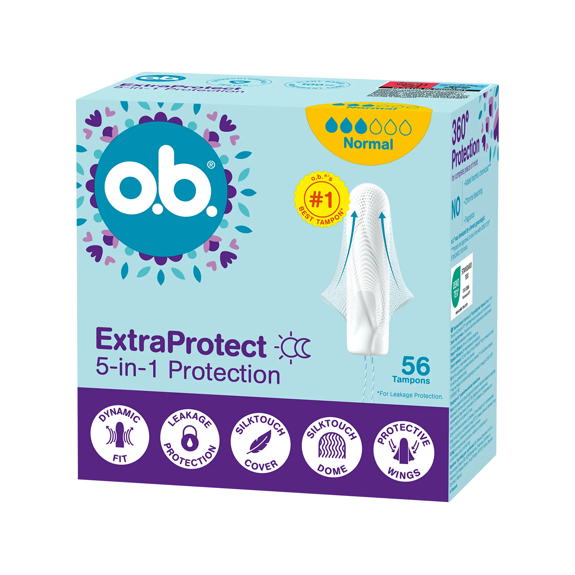 o.b. Tampony ExtraProtect Normal 56 ks 56 ks
