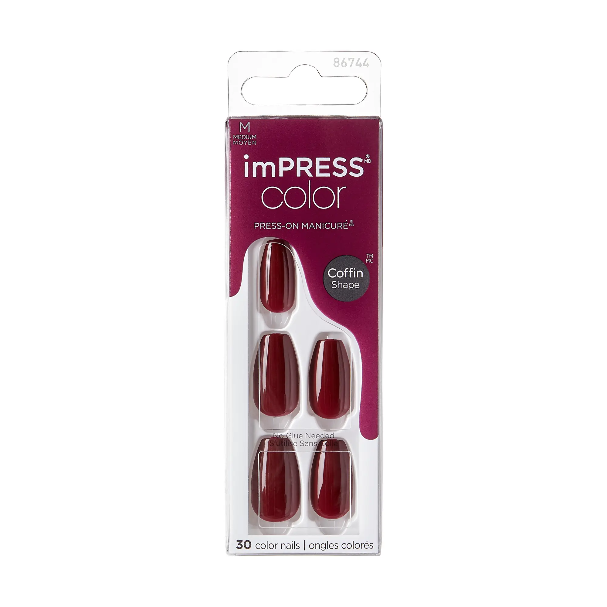KISS Samolepicí nehty imPRESS Color MC Winery in NYC 30 ks