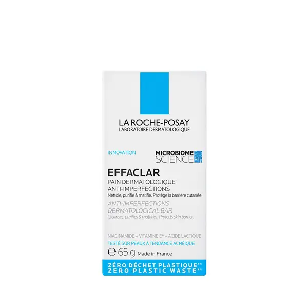La Roche Posay Tuhé mýdlo Effaclar (Anti-Imperfections Dermatological Bar) 65 g