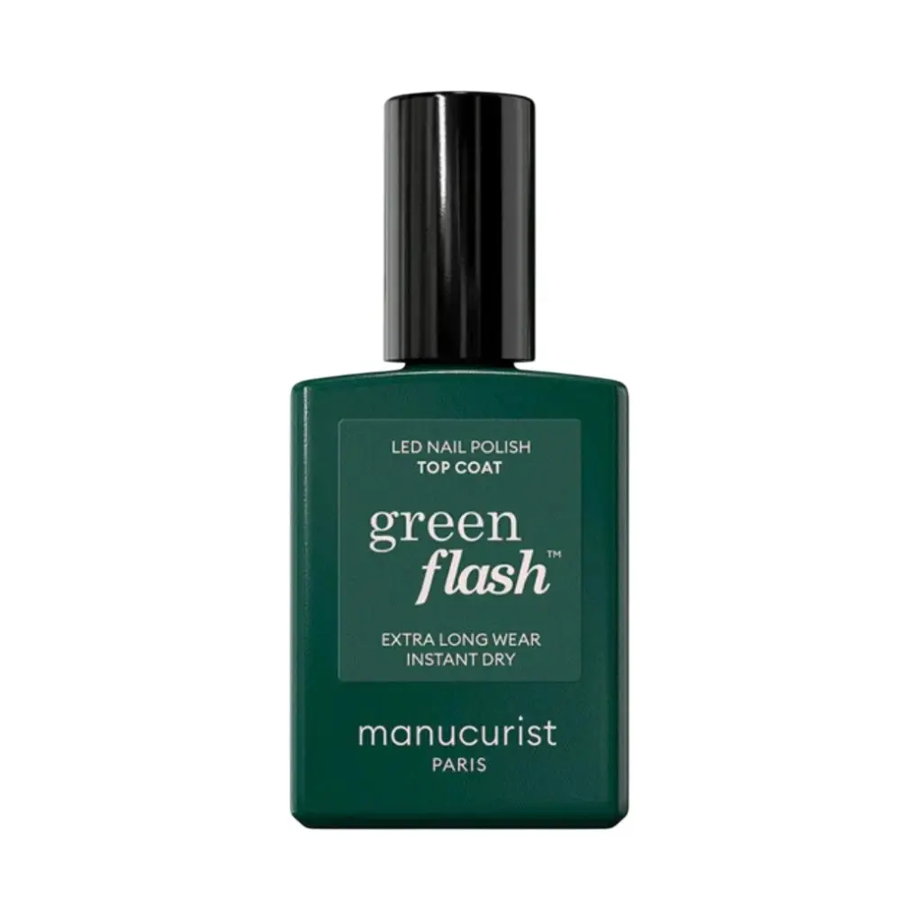 MANUCURIST - Lak Green Flash – Krycí semipermanentní lak Top Coat