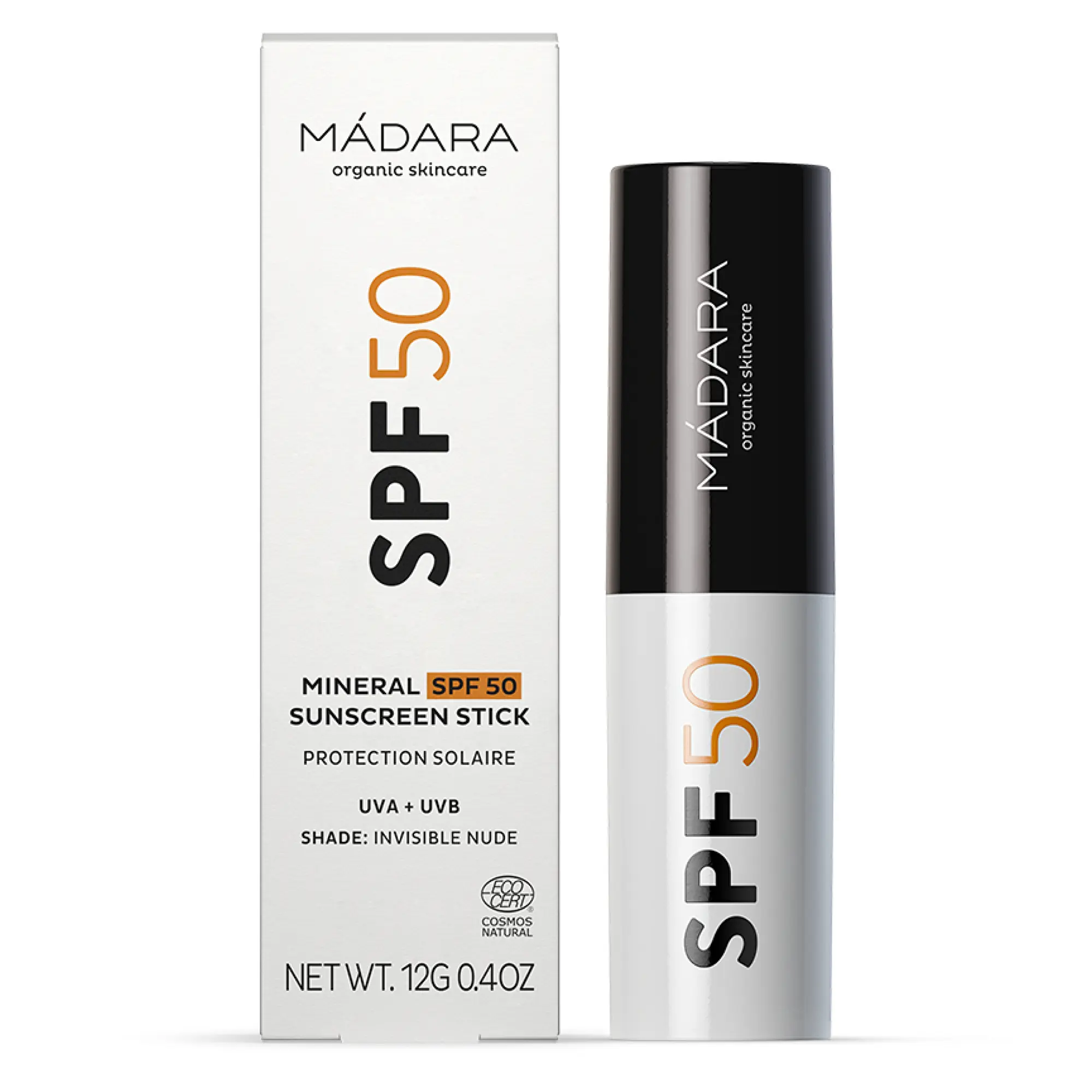 MÁDARA Minerální opalovací tyčinka SPF 50 (Sunscreen Stick) 12 g