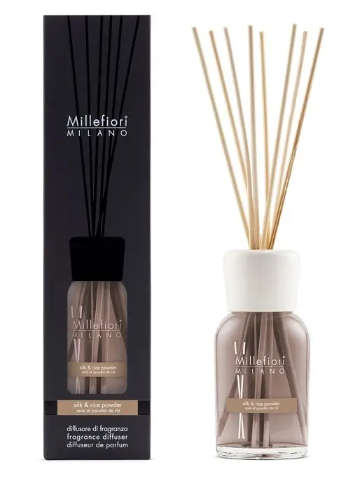 Millefiori Milano Aroma difuzér Natural Hedvábí & rýžový prášek 500 ml