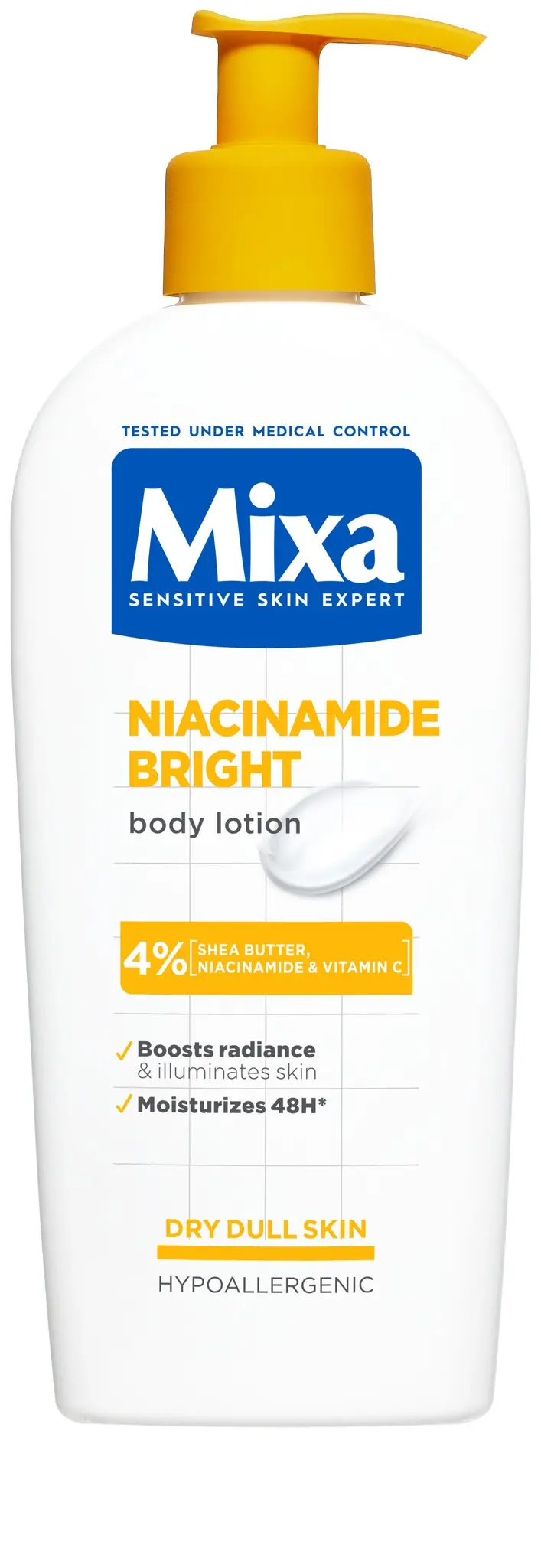 MIXA Niacinamide Bright tělové mléko 250 ml