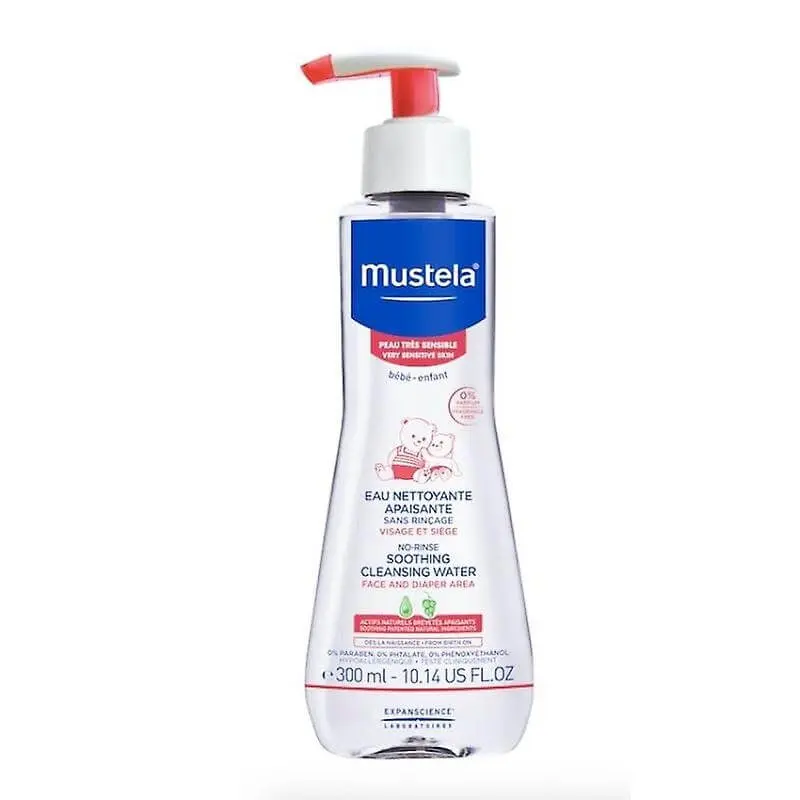 Mustela Bébé No Rinse Soothing Cleansing Water čisticí voda pro děti 300 ml