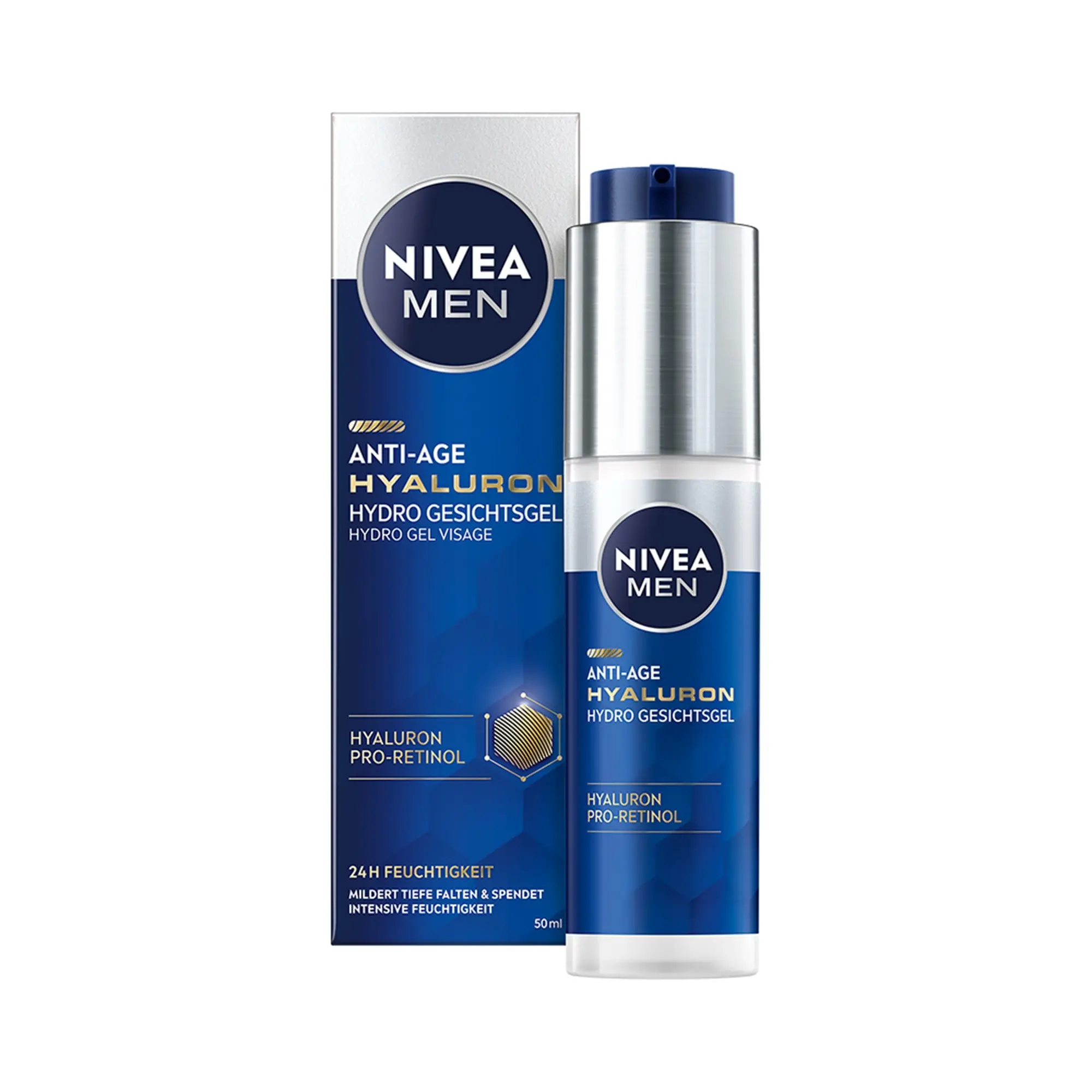 NIVEA Men Osvěžující pleťový gel Hyaluron 50 ml
