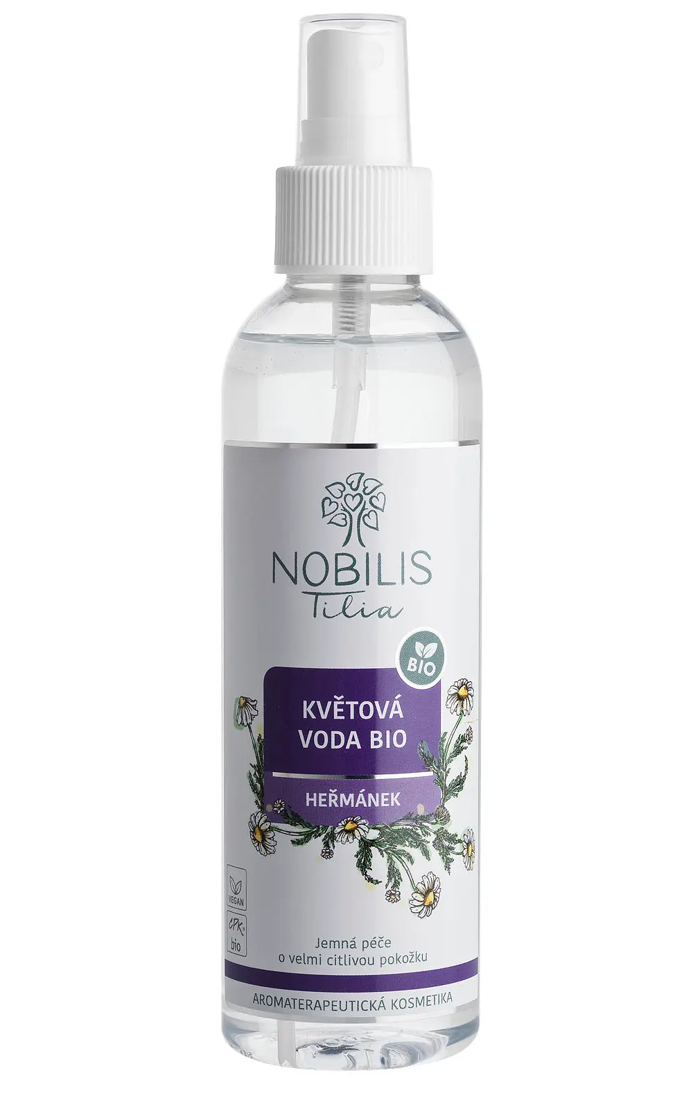 Nobilis Tilia Květová voda BIO Heřmánek 200 ml