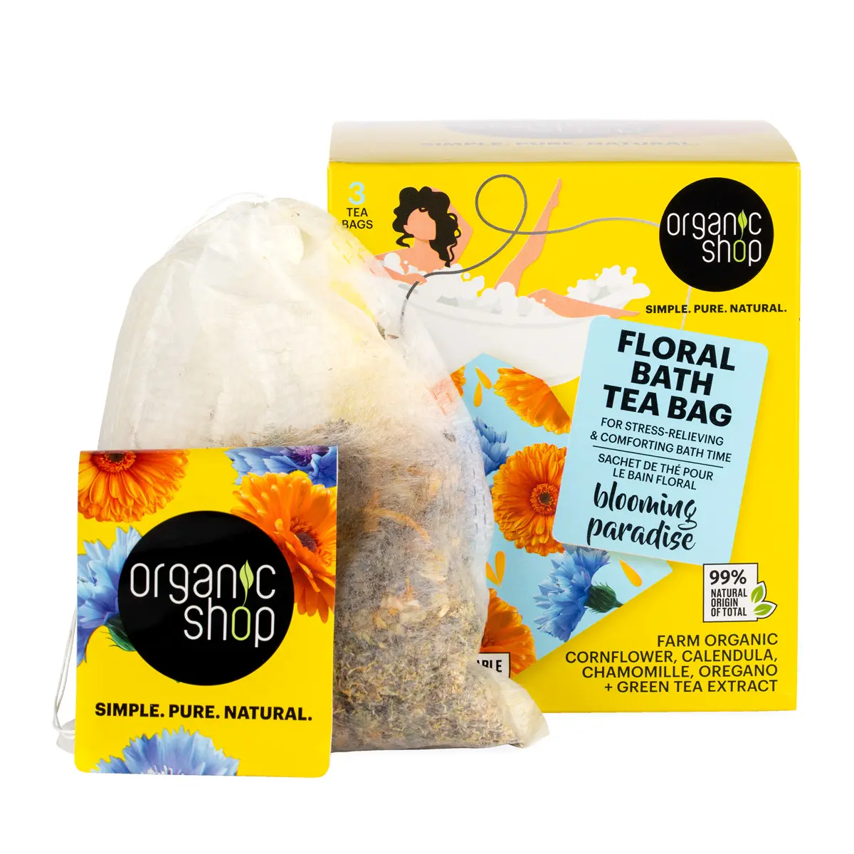 Organic Shop Koupelové sáčky Floral 3 ks
