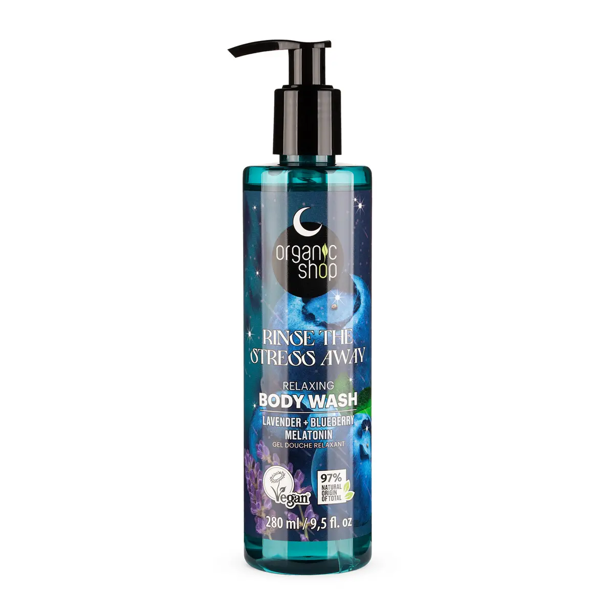 Organic Shop Relaxační sprchový gel Rinse the Stress Away (Relaxing Body Wash) 280 ml