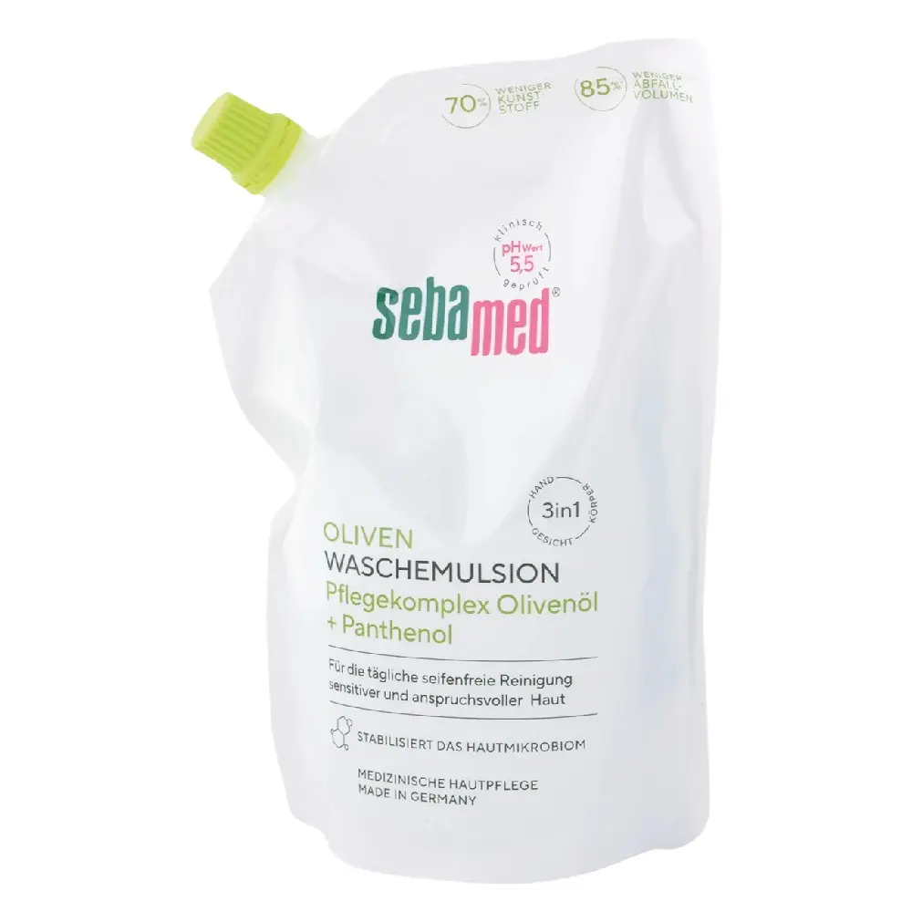 SEBAMED Mycí emulze olivová, náhradní náplň, 400 ml