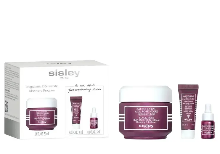 Sisley BLACK ROSE SKIN INFUSION CREAM DISCOVERY PROGRAM set pro zářivou pleť plné hydratace 63 ml