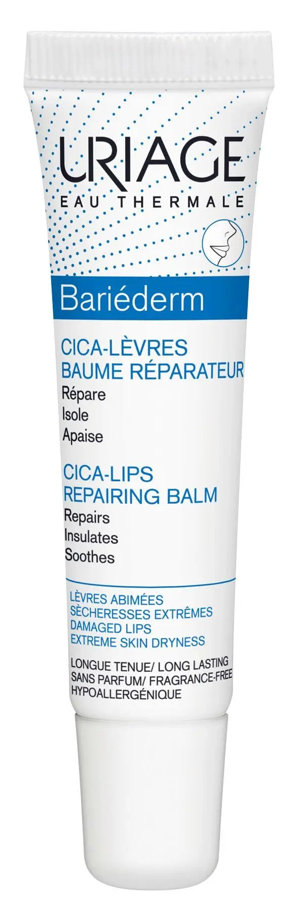 Uriage Bariéderm Cica balzám na suché a popraskané rty 15 ml