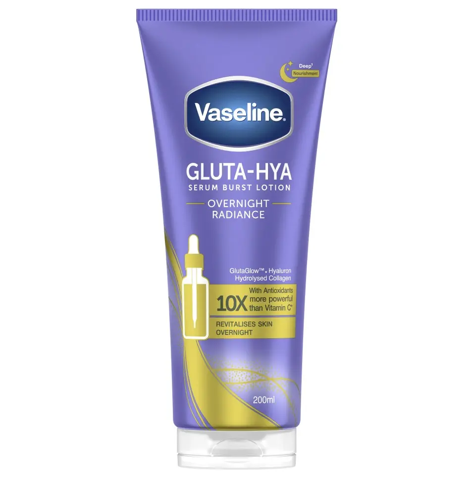 Vaseline Noční rozjasňující tělové sérum Gluta-Hya Overnight Radiance 200 ml