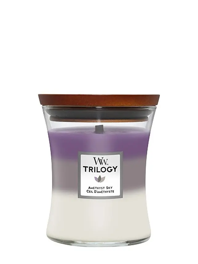 WoodWick Trilogy Amethyst Sky váza střední