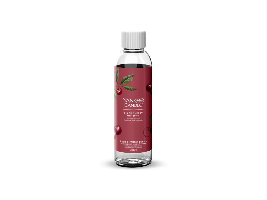 Yankee Candle Náhradní náplň do aroma difuzéru Signature Black Cherry Reed 200 ml