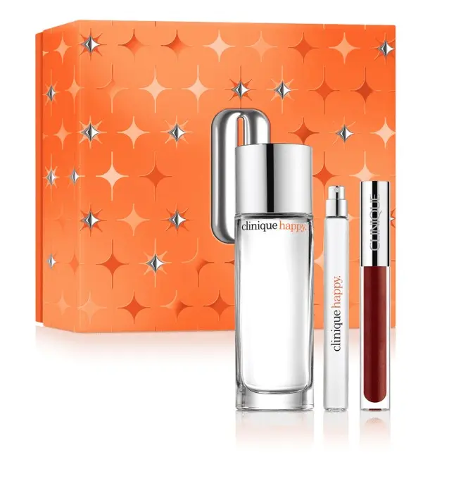 Clinique Happy - EDP 50 ml + EDP 10 ml + lesk na rty 3,4 ml