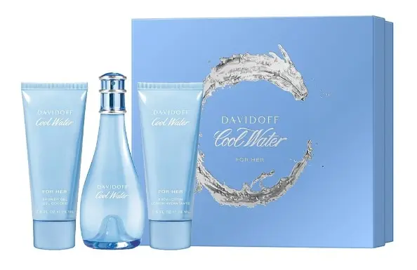 Davidoff Cool Water Woman - EDT 100 ml + tělové mléko 75 ml + sprchový gel 75 ml
