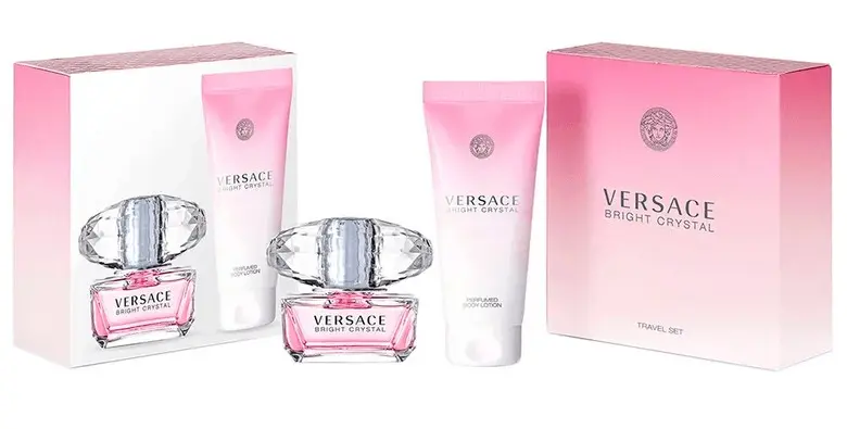 Versace Bright Crystal - toaletní voda s rozprašovačem 50 ml + tělové mléko 100 ml