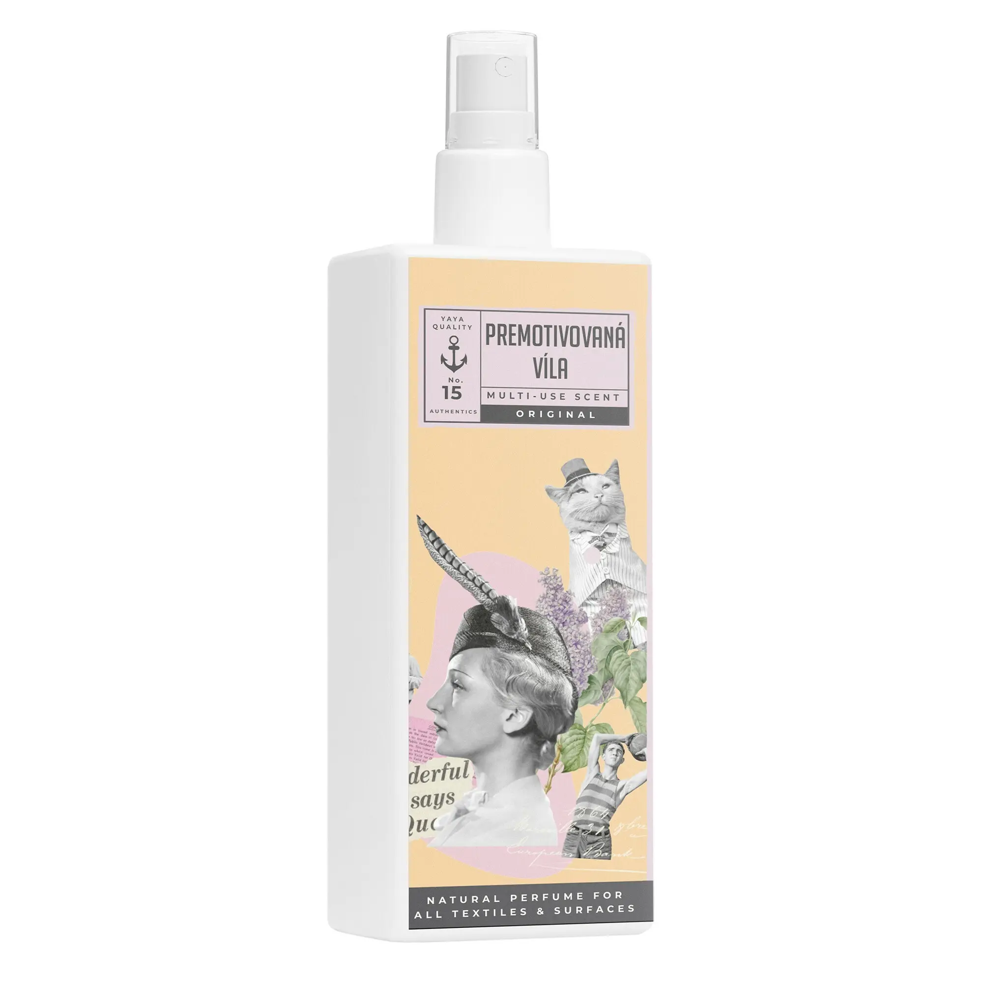 YaYa original Přemotivovaná Víla - přírodní textilní a bytový parfém nové generace 250 ml