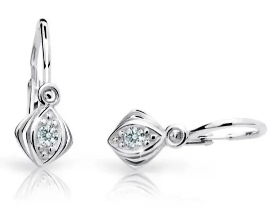 Cutie Diamonds Dětské náušnice z bílého zlata s brilianty DC1897-10-00-X-2