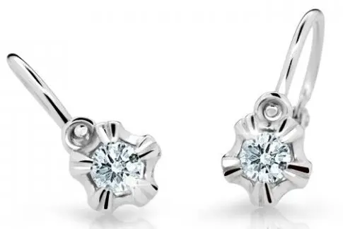 Cutie Diamonds Dětské náušnice z bílého zlata s brilianty DC2158-10-00-X-2