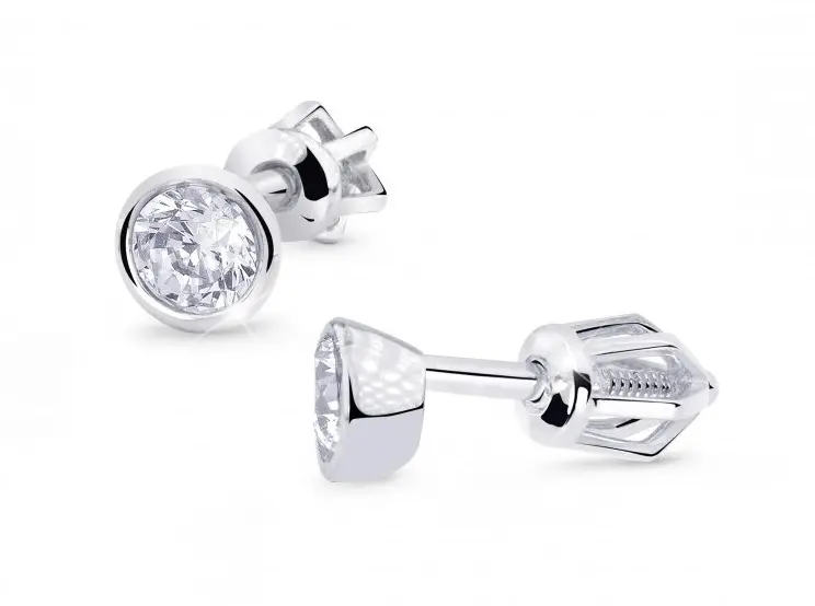 Cutie Diamonds Luxusní náušnice z bílého zlata s diamanty DZ8053-30-00-X-2