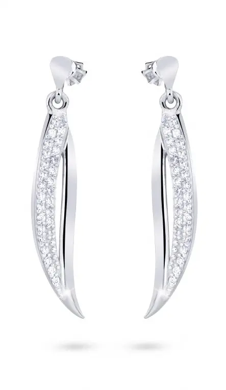 Cutie Diamonds Nádherné náušnice z bílého zlata s diamanty DZ8046-30-00-X-2