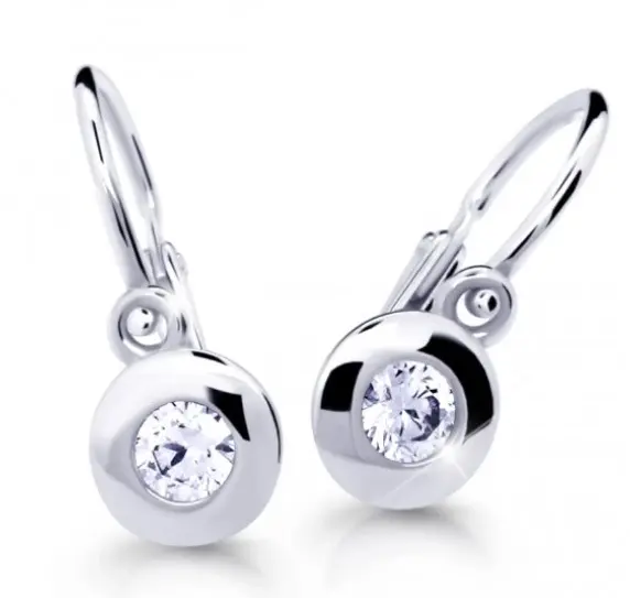 Cutie Diamonds Slušivé dětské náušnice z bílého zlata s brilianty C2589-10-10-X-2-D