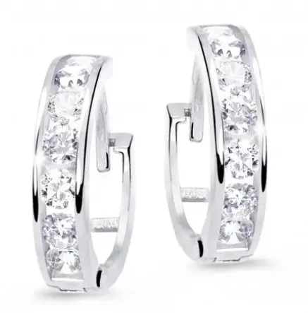 Cutie Diamonds Slušivé dětské náušnice z bílého zlata s brilianty DC3345-10-00-X-2