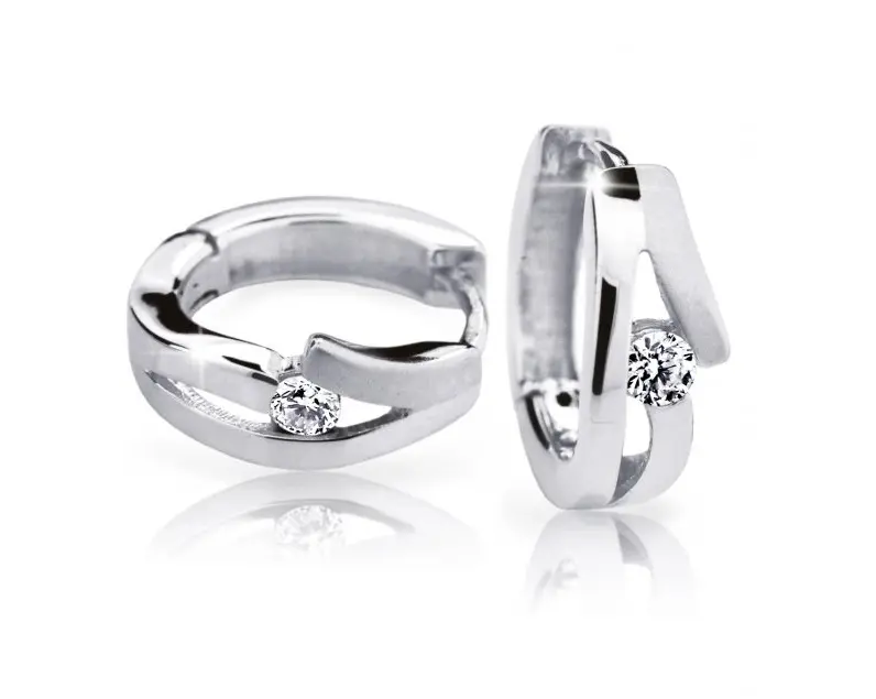 Cutie Jewellery Kruhové náušnice z bílého zlata Z6483-2026-80-10-X-2