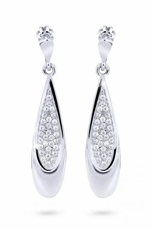 Cutie Jewellery Luxusní zlaté náušnice se zirkony Z8052-30-10-X-2